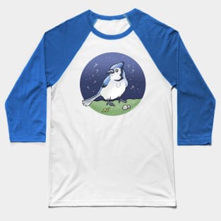 Bluejay Night Sky Baseball T-Shirt